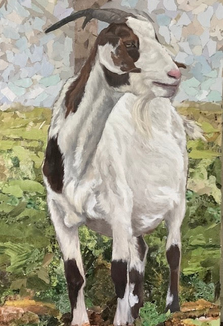 Gilly The Goat Mixed Media Artwork