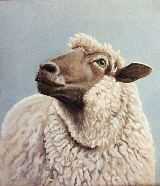 Shep the Sheep Acrylic Painting
