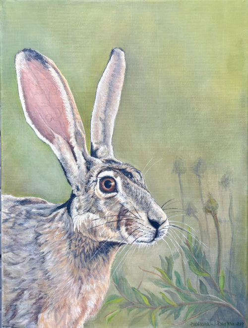 Jack The Rabbit acrylic painting