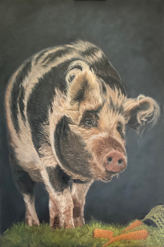 Hazel the Hog Art Painting